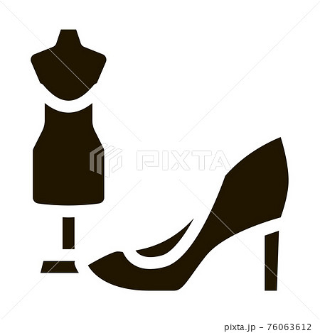 Shoe And Dummy Icon Vector Glyph Illustration 76063612