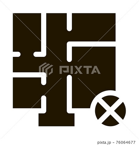 Wrong Plan Icon Vector Glyph Illustration Wrong Plan Icon Vector Glyph Illustration 76064677