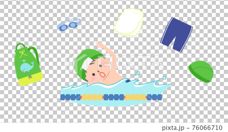 Boy swimming in the crawl 76066710