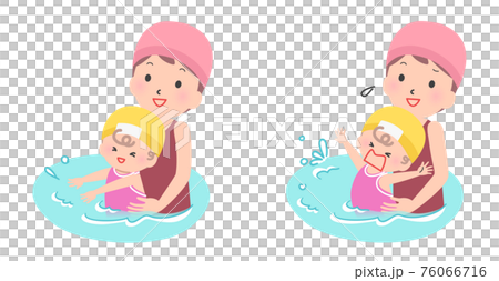 Baby swimming girl set 76066716