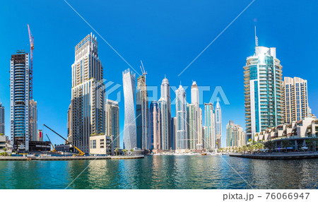 Panorama of Dubai marina Panorama of Dubai marina 76066947