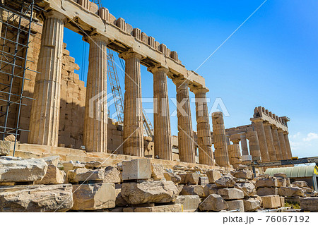 Parthenon temple on the Acropolis in Athens Parthenon temple on the Acropolis in Athens 76067192