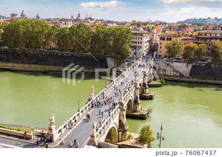Sant Angelo's bridge in Rome 76067437