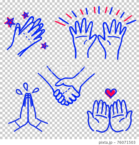 Various hand hand signs Various hand hand signs 76071503