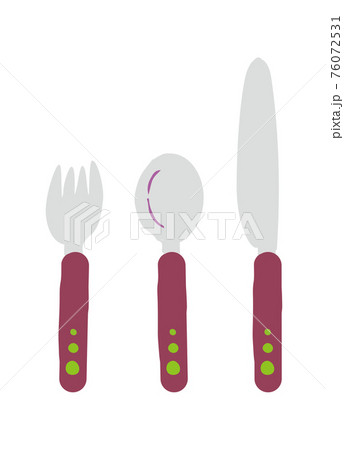 カトラリーセット、ナイフとスプーンとフォーク 76072531