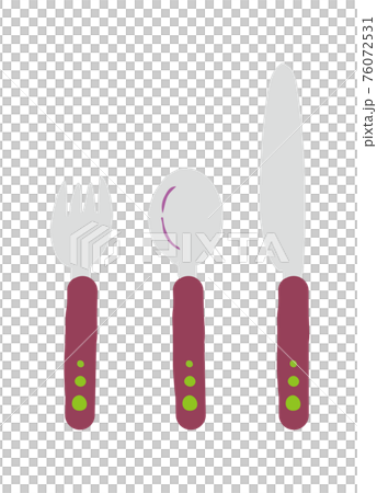 カトラリーセット、ナイフとスプーンとフォーク 76072531