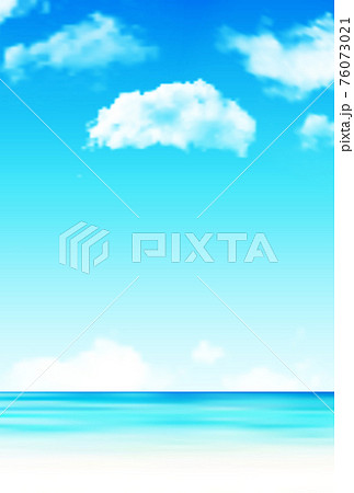 海 暑中見舞い 夏 背景のイラスト素材