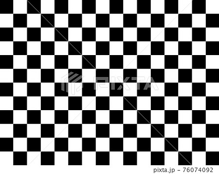 市松模様 白黒 ェック柄 パターンのイラスト素材