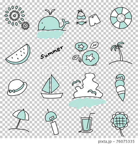 簡單的夏天圖 簡單的夏天圖 76075335