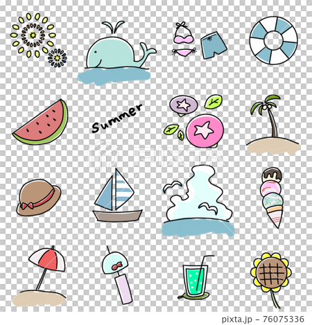 簡單的夏天圖 簡單的夏天圖 76075336