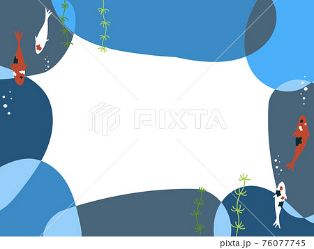 錦鯉の爽やかフレーム 76077745