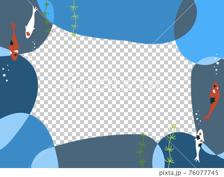 錦鯉の爽やかフレーム 76077745