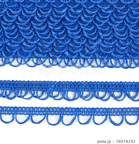 Decorative finishing braid with round loops. Decorative finishing braid with round loops. 76078292
