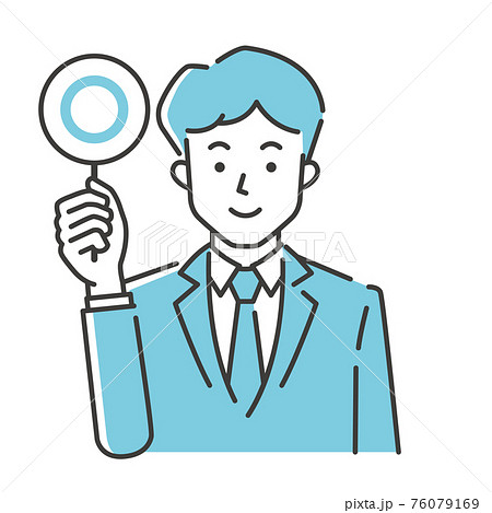 マルを出す若い会社員 マルを出す若い会社員 76079169