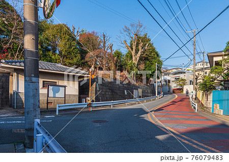 東京散歩、世田谷区尾山台2丁目、宇佐神社八幡塚古墳 76079483