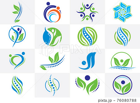 Chiropractic logo spine spinal care vector icon illustration Chiropractic logo spine spinal care vector icon illustration 76080788