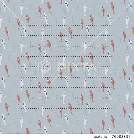 錦鯉の爽やかパターンお手紙フレーム 76082387