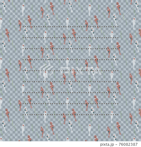 錦鯉の爽やかパターンお手紙フレーム 76082387