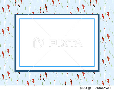 錦鯉の爽やかフレーム 76082581