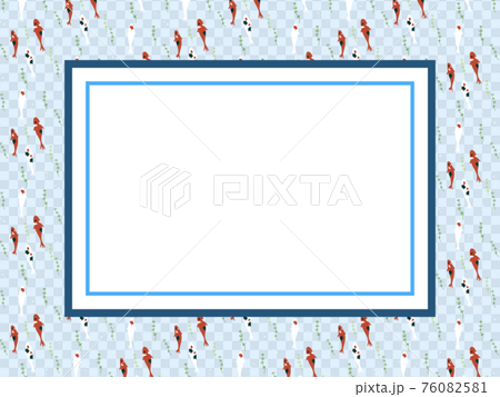 錦鯉の爽やかフレーム 76082581