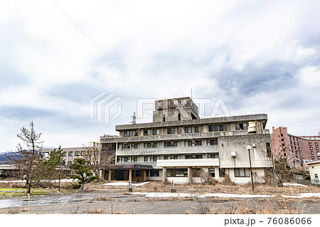 廃病院 廃墟となった総合病院 の写真素材
