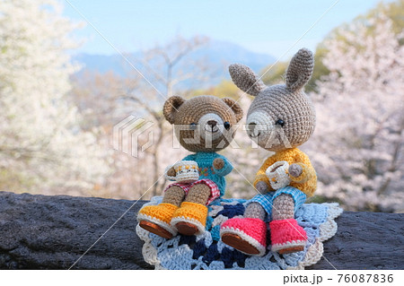 動物のあみぐるみ 春のピクニック 動物のあみぐるみ 春のピクニック 76087836