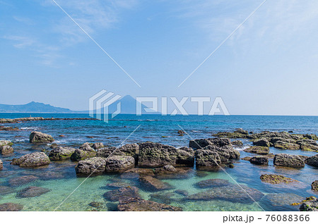 天下の絶景 番所鼻からの開聞岳 天下の絶景 番所鼻からの開聞岳 76088366