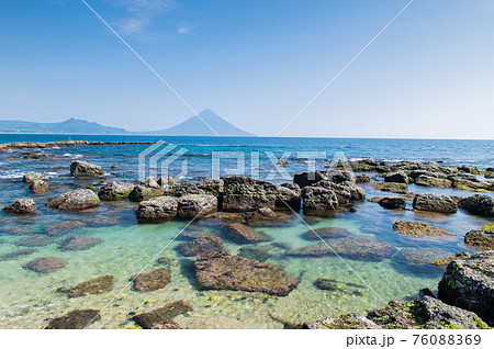天下の絶景 番所鼻からの開聞岳 天下の絶景 番所鼻からの開聞岳 76088369