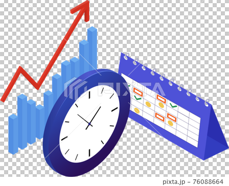 Time management concept. Isometric illustration 76088664