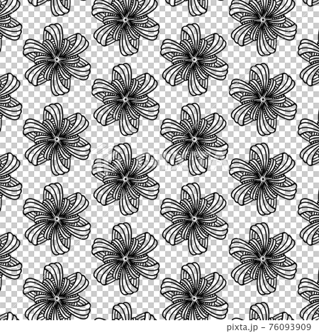 Simple Japanese pattern black and white 76093909