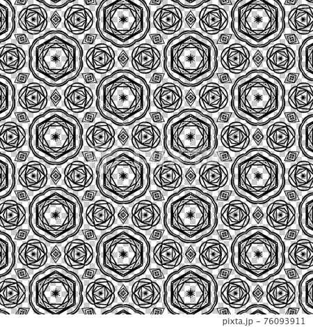 Simple Japanese pattern black and white 76093911