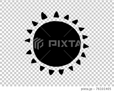 かわいい太陽 手書きイラスト素材のイラスト素材