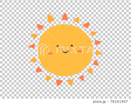 Cute sun / hand-drawn illustration material Cute sun / hand-drawn illustration material 76101407