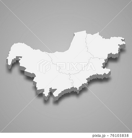 3d isometric map of North West is a Province of South Africa 3d isometric map of North West is a Province of South Africa 76103838