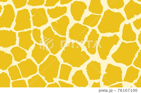 Abstract modern giraffe seamless pattern. Animals trendy background. Yellow decorative vector stock illustration for print, card, postcard, fabric, textile. Modern ornament of stylized skin 76107100