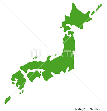 シンプルな日本地図