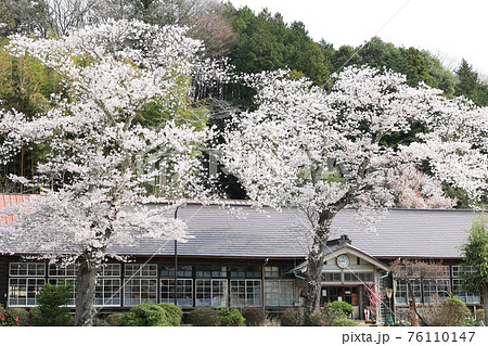 春の旧上岡小学校 茨城県大子町 春の旧上岡小学校 茨城県大子町 76110147