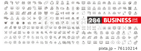 business contacts icons set vector 76110214