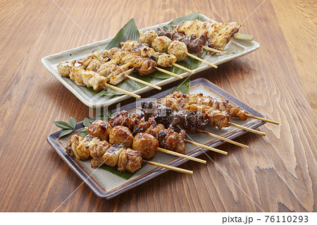 焼鳥盛り合わせ【なんこつ、砂ずり、レバー、ねぎま、つくね、手羽中、皮、ひな、ふりそで、もも】 焼鳥盛り合わせ【なんこつ、砂ずり、レバー、ねぎま、つくね、手羽中、皮、ひな、ふりそで、もも】 76110293