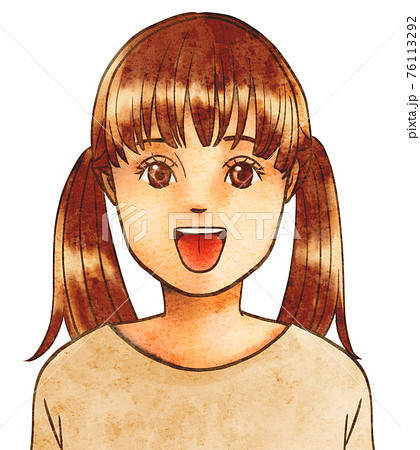 子どものあいうべ体操「べ」 76113292