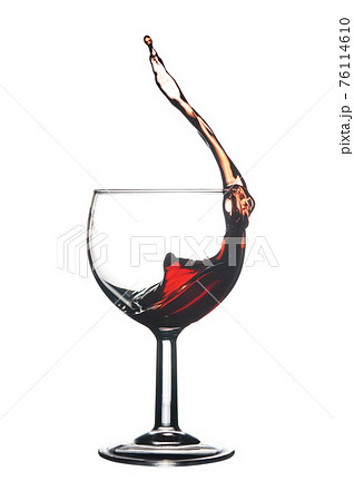 Red wine splash. 76114610