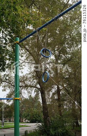 rings for sports on the turnstile under the padlock rings for sports on the turnstile under the padlock 76115326