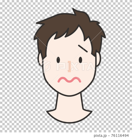 困った男性 イラストのイラスト素材
