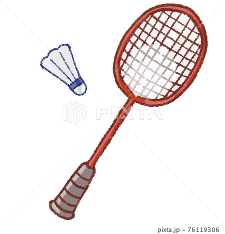 Badminton racket and feathers - Stock Illustration [76119306] - PIXTA