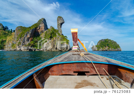 Koh Kai  wooden boat Krabi Thailand 76125083