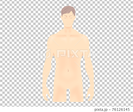 人体・男性の上半身のイラスト 76126145