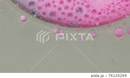 Fantastic structure of colorful oil paint and ink bubbles, chaotic motion, abstract colorful paint 76126269