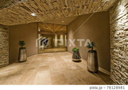 Tiled Hallway In Modern house Tiled Hallway In Modern house 76128981