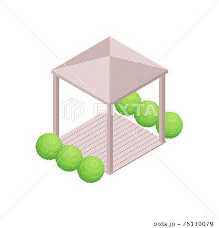 Gazebo Isometric Icon 76130079