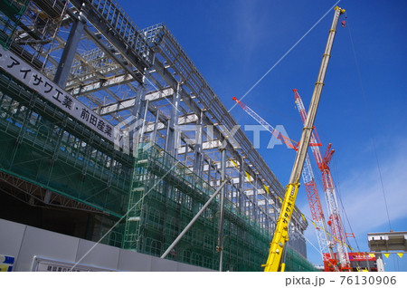 北陸新幹線 延伸工事　福井駅駅舎工事　2021年3月 76130906